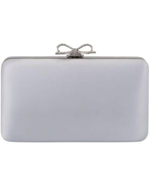 Self-Portrait Self-Portrait Satin Box Clutch Clutch - Metallic