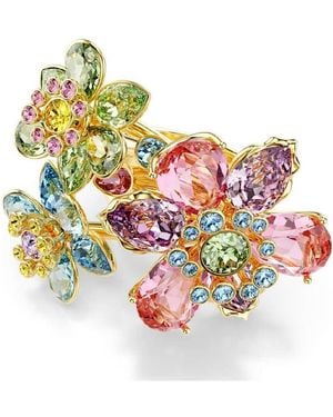 Swarovski Idyllia Multicoloured Flower Ring, Size 60