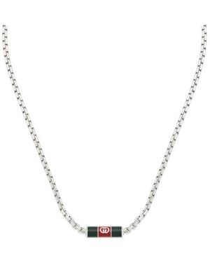 Gucci Web Necklace - Metallic