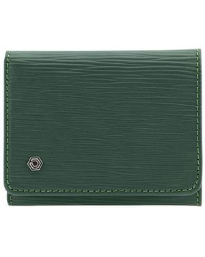 Picasso and Co Leather Wallet- Wave - Green