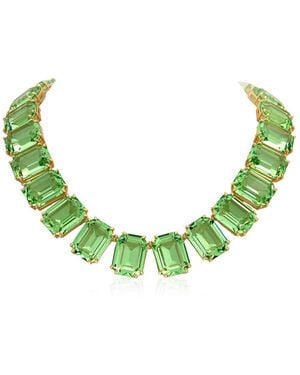 Swarovski Ladies Octagon Cut Crystal Millenia Necklace - Green