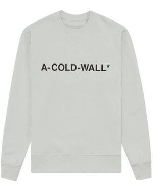 A_COLD_WALL* Essential Logo Crew Jumper - Grey