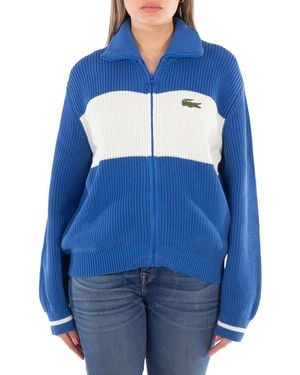 Lacoste Lacost Embroidered Logo Jumper - Blue