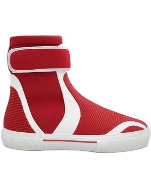 Burberry Sub Sneakers Touch Strap Sneakers, Brand Size 50 (Us - Red