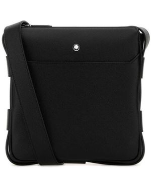 Montblanc Leather Sartorial Crossbody Bag - Black