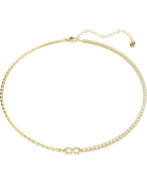 Swarovski Matrix 18K Plated Necklace - Metallic