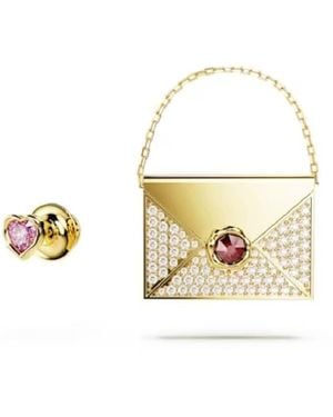 Swarovski Ladies Letra Brooch Love Letter - Metallic