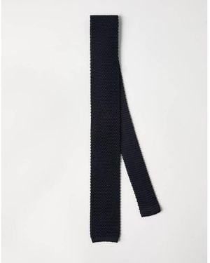 Brunello Cucinelli Silk Knit Tie - Blue