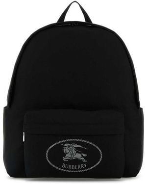 Burberry Canvas Backpack - Black