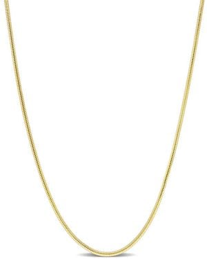 Amour 1.2Mm Snake Chain Necklace - Metallic