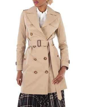 Burberry Islington Double Breasted Belted Trench Coat, Brand Size 8 (Us - Natural