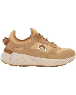 Isabel Marant Ewie Sporty Leather Trainers - Brown