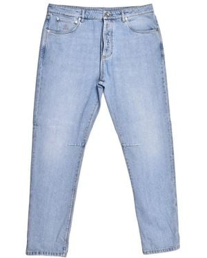Brunello Cucinelli Light Denim Five-Pocket Jeans, Brand Size 54 (Us - Blue
