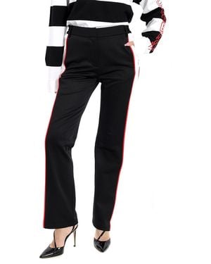 Burberry Mesh Striped Jersey Tailored Pants, Brand Size 4 (Us - Black