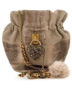 Chloé Chlo Dove Leather Chain Bucket Bag - Natural