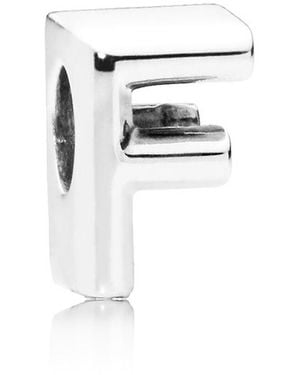 PANDORA Letter F Charm - White