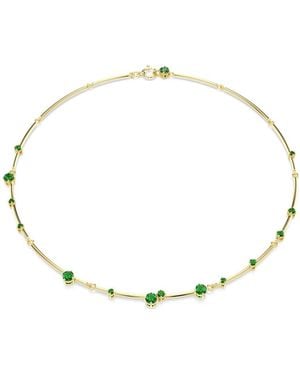 Swarovski Constella Round-Cuts-Plated Necklace - Metallic