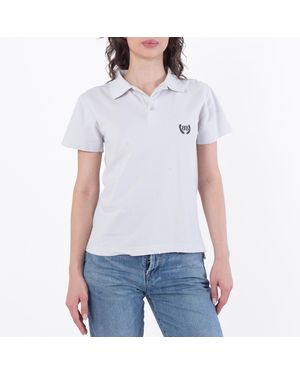 Balenciaga Slim-Fit Short Sleeve Polo Shirt - White