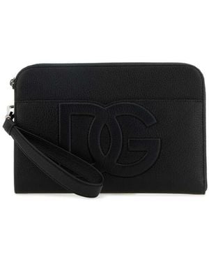 Dolce & Gabbana Dolce & Gabbana Dg Logo Pochette - Black
