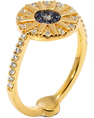 Apm Monaco Sterling Stones Tropical Sun Ring - Metallic