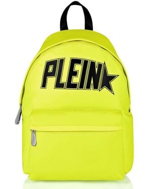 Philipp Plein Iconic Plein Nylon Backpack - Yellow
