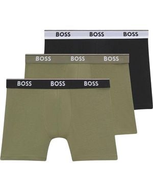 BOSS Elastic Waistband Boxer - Green