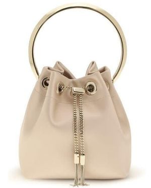 Jimmy Choo Bon Bon Top Handle Bag - Natural