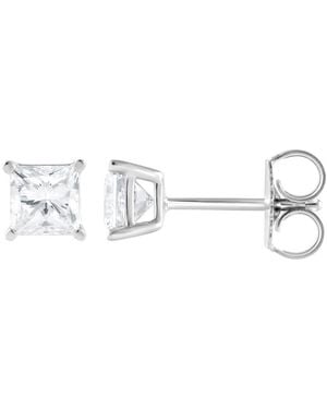 Brilliant Diamond 14Kt 1.42 Carat Lab Grown Diamond Stud Earrings For - Metallic