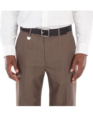 Burberry Wool Tailored Pants, Brand Size 50 (Waist - Brown