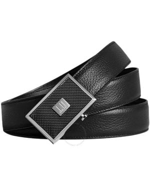 dunhill Belgrave Leather Belt With Legacy Automatic Buckle - Black