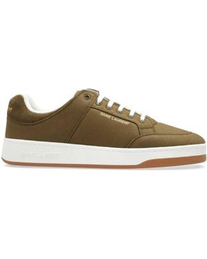Saint Laurent Gabardine Sl/61 Low-Top Trainers, Brand Size 41 Us - Green