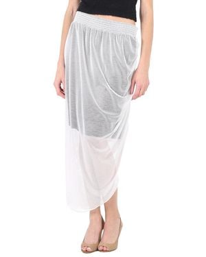 Wolford Ladies Soft Stretchy Lace Hailey Skirt - Grey