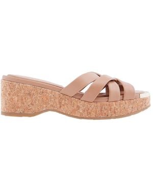 Jimmy Choo Biscuit Maribou 50 Sandals - Pink