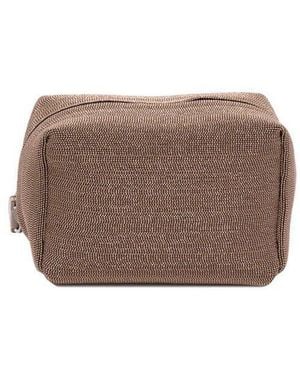 Brunello Cucinelli Testa Di Moro Textured Leather Pouch - Brown