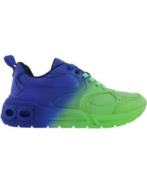 Ferragamo Cosmash Leather Low-Top Trainers - Green