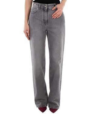 Versace Regular-Fit High-Rise Jeans - Grey