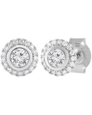 Brilliant Diamond 9Kt 0.40 Carat Lab Grown Diamond Stud Earrings For - Metallic