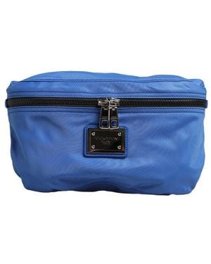 Dolce & Gabbana Dolce & Gabbana Logo Plaque Nylon Waist Fanny Pack Borse Bag - Blue