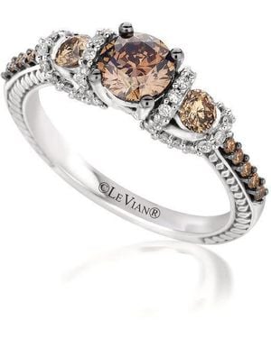 Le Vian Ladies Chocolate Diamond Rings Set - Metallic