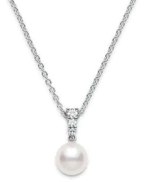 Mikimoto Morning Dew Akoya Cultured Pearl Pendant - Metallic