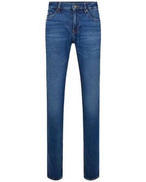 BOSS Delaware 3 Slim-Fit Denim Jeans, Waist - Blue