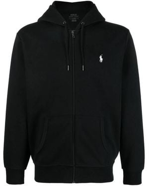 Polo Ralph Lauren Double-Knit Full-Zip Hoodie - Black