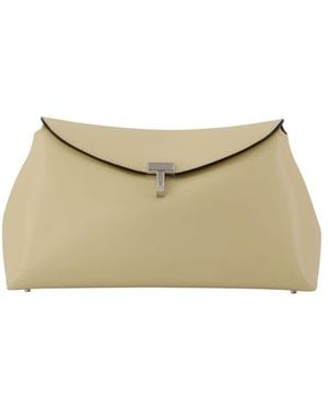 TOTEME T-Lock Clutch Ivory - Natural