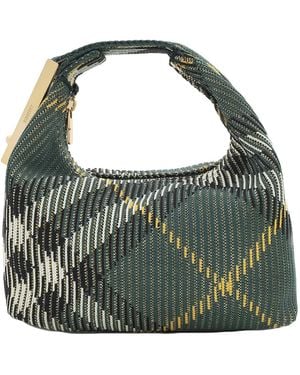Burberry Ivy Check Peg Mini Duffle Bag - Green