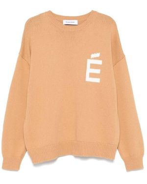 Etudes Studio Cotton Roundneck Knitted Jumper, Brand Size 3 - Orange
