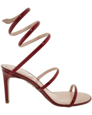 Rene Caovilla Cleo 80 Leather Sandals, Brand Size 36 Us - Pink