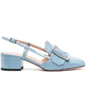 Bally Jasmine Patent Leather Court Shoes, Brand Size 37 Us - Blue