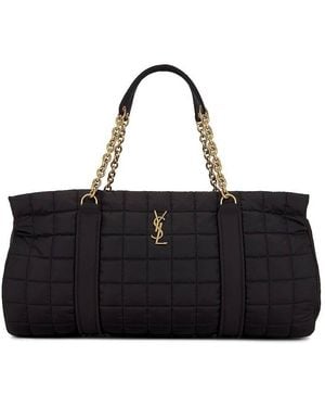 Saint Laurent Gloria Nylon Quilted Travel Bag - Black