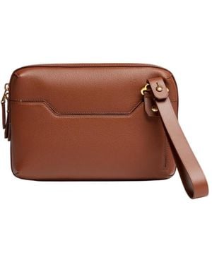 dunhill 1893 Harness City Leather Messenger Bag - Brown