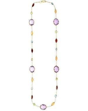 Tresorra 14K Multi Gemstone Necklace - White